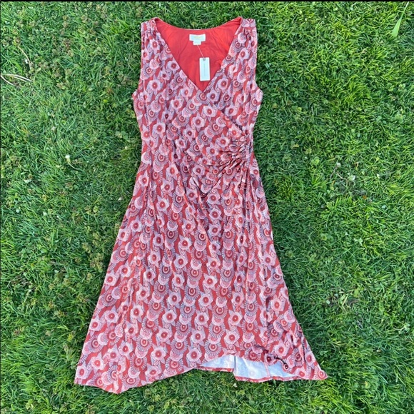 Maeve Dresses & Skirts - Anthropologie Maeve orange print stretch dress